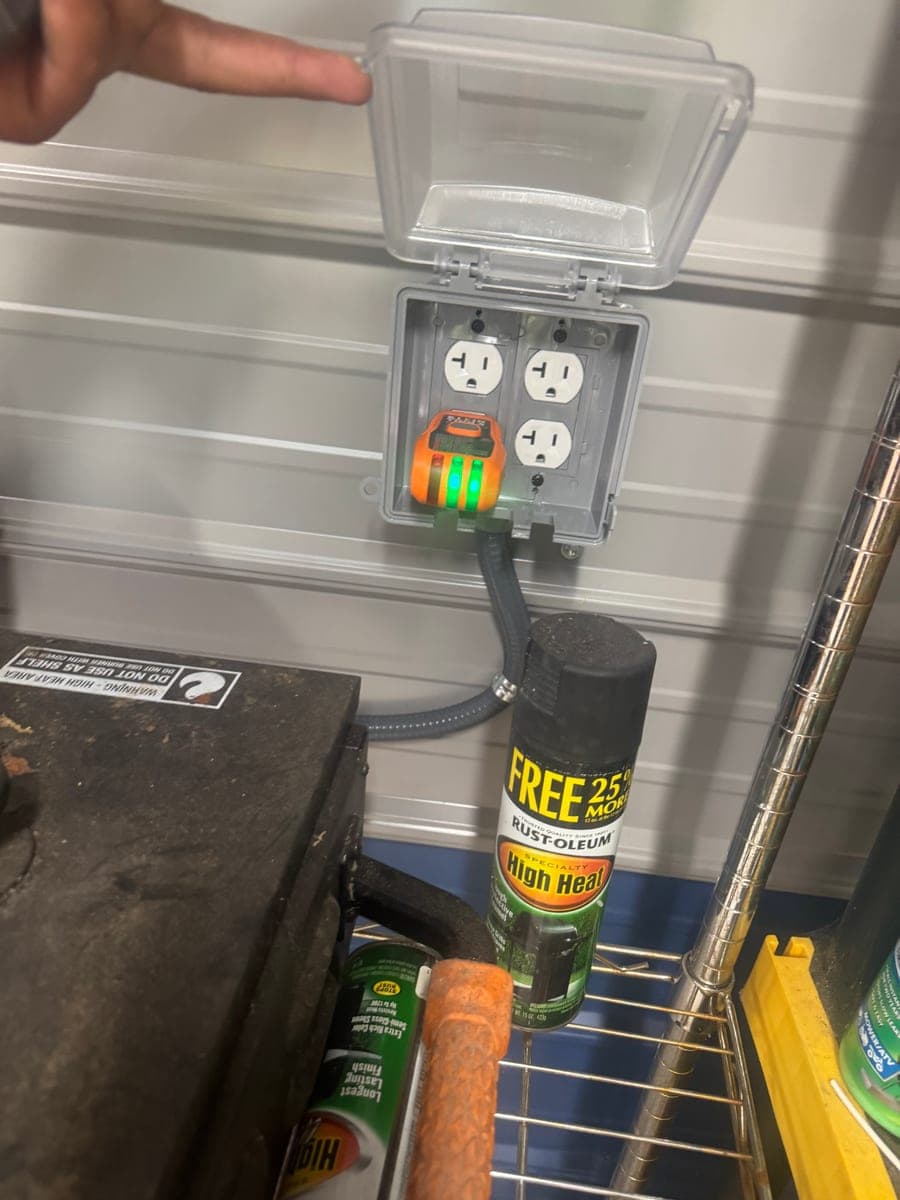 Residential generator hookup and outdoor electrical connection